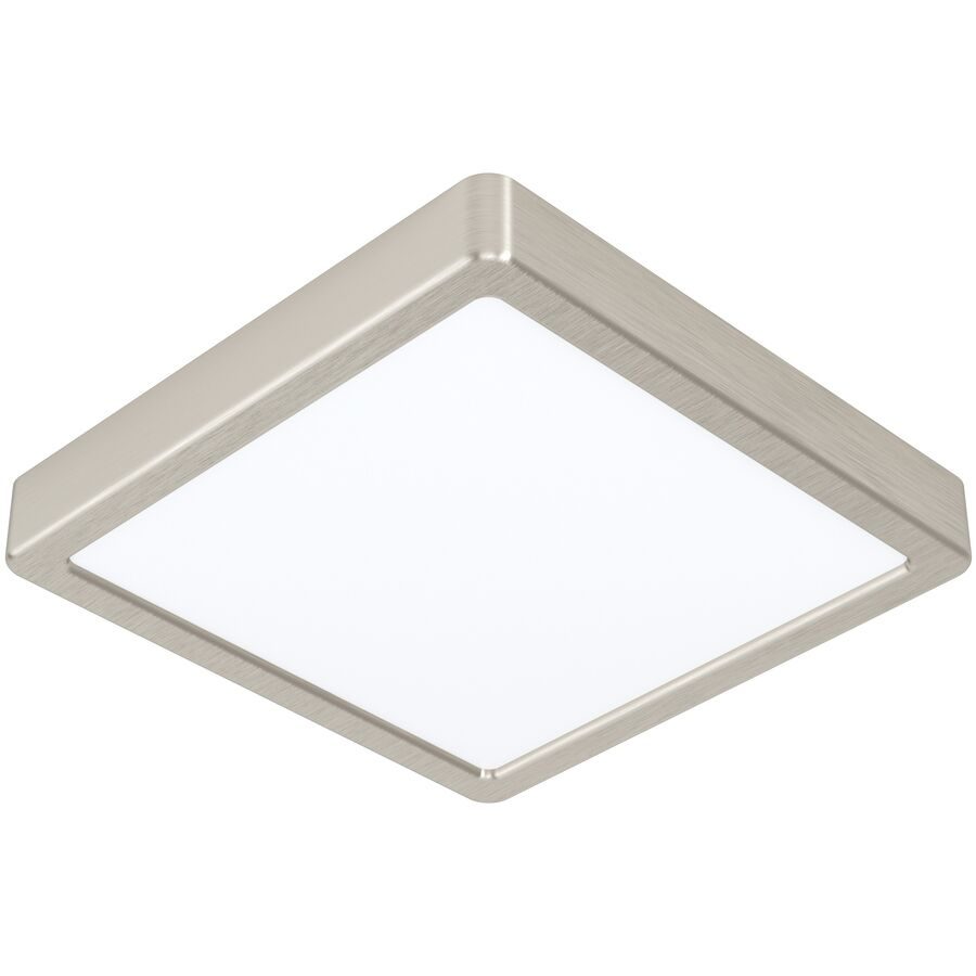 Eglo Deckenlampe Fueva 5 Grau Stahl/Kunststoff 21 cm 2.8 cm - Farbe: Nickel matt - LED - Lichtfarbe: Helles Neutralweiss - Material: Kunststoff/Stahl