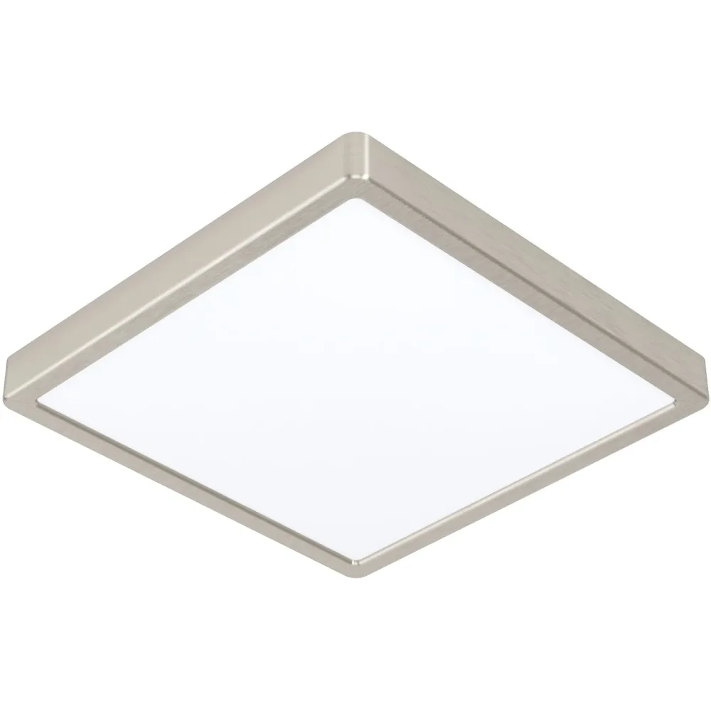 Eglo Deckenlampe Fueva 5 Grau Stahl/Kunststoff 28.5 cm 2.8 cm - Farbe: Nickel matt - LED - Lichtfarbe: Helles Neutralweiss - Material: