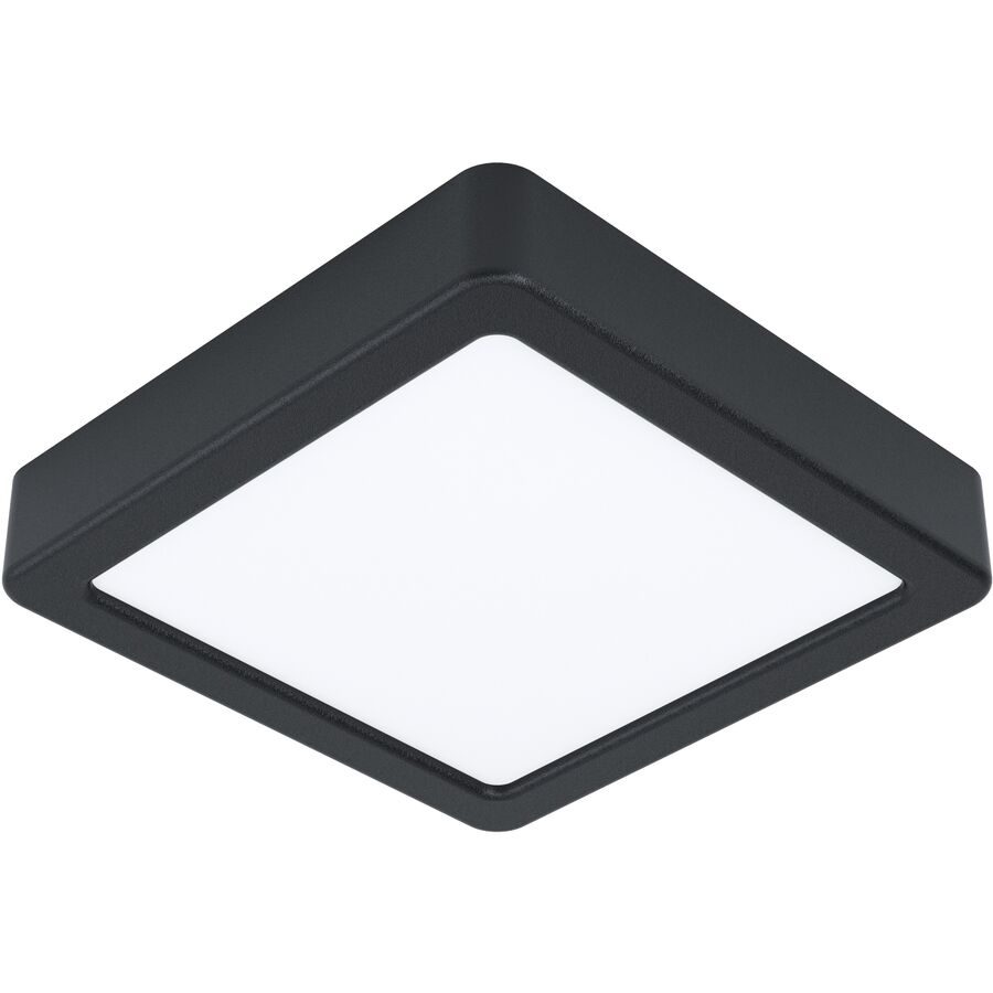 Eglo Deckenlampe Fueva 5 Schwarz/Weiss Stahl/Kunststoff 16 cm 2.8 cm - LED - Lichtfarbe: Helles Neutralweiss - Material: Kunststoff/Stahl -