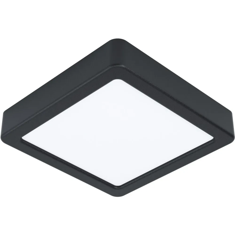 Eglo Deckenlampe Fueva 5 Schwarz/Weiss Stahl/Kunststoff 16 cm 2.8 cm - LED - Lichtfarbe: Helles Neutralweiss - Material: Kunststoff/Stahl -