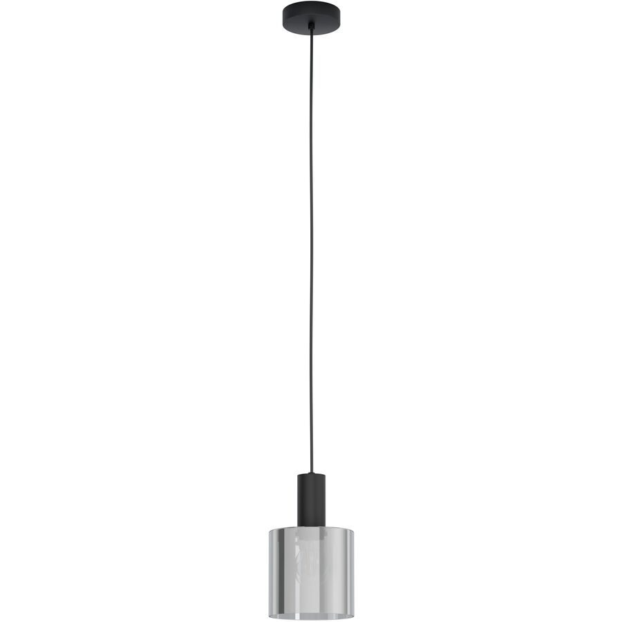 Eglo Pendellampe Gorosiba Schwarz/Transparent Stahl/Glas 0 cm 0 cm - Material: Glas/Stahl - Pendellampe
