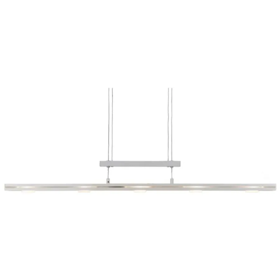 Pendellampe Cico Silber Aluminium/Glas 100 cm 150 cm Höhenverstellbar (manuell) - LED - Lichtfarbe: Warmweiss - Pendellampe- LED Energiesparlampe