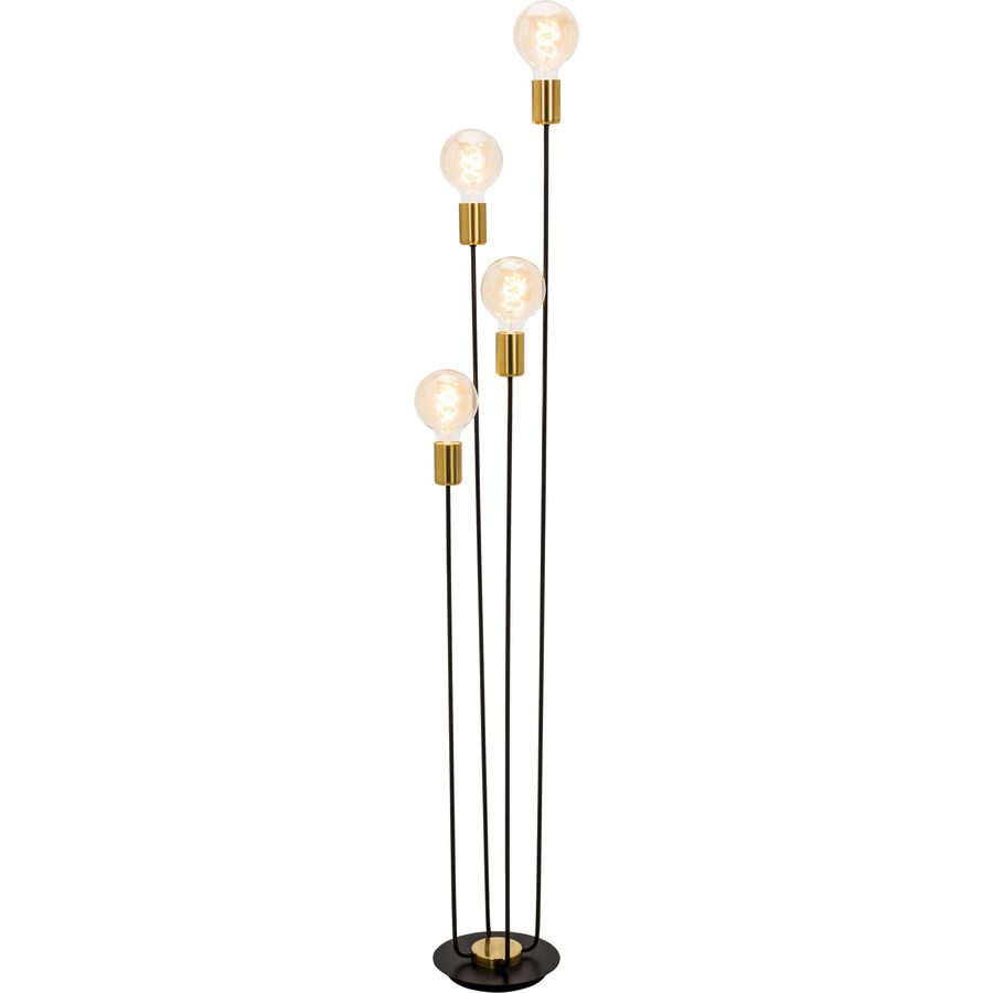 Stehlampe Austin Schwarz/Gold Metall 20 cm 135 cm - Farbe: Schwarz, Gold - Stehlampe