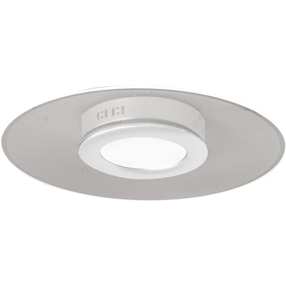 Deckenlampe Avleen Weiss 50 cm 7 cm - LED - Lichtfarbe: Warmweiss - Material: Metall/Acryl - Deckenlampe- LED Energiesparlampe
