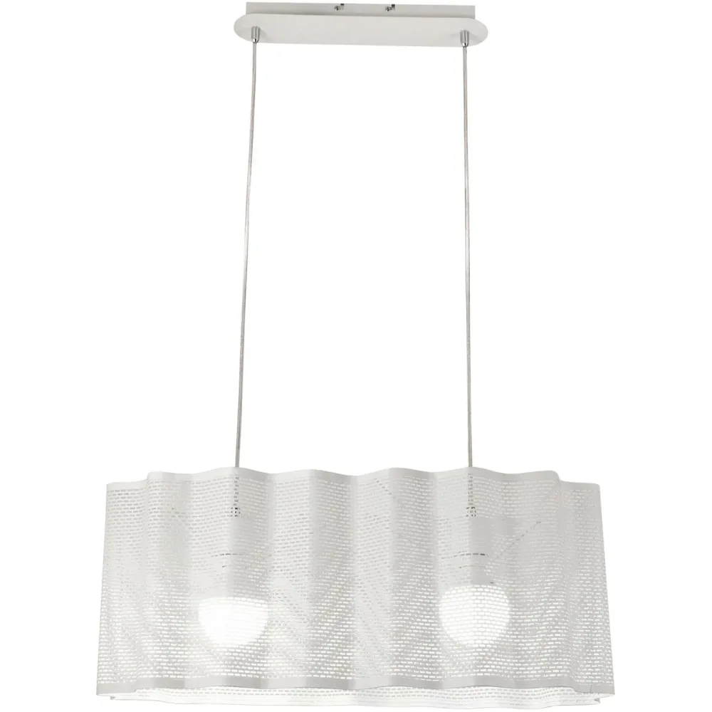 Pendellampe Gilbert Weiss Metall 30 cm 200 cm - Pendellampe
