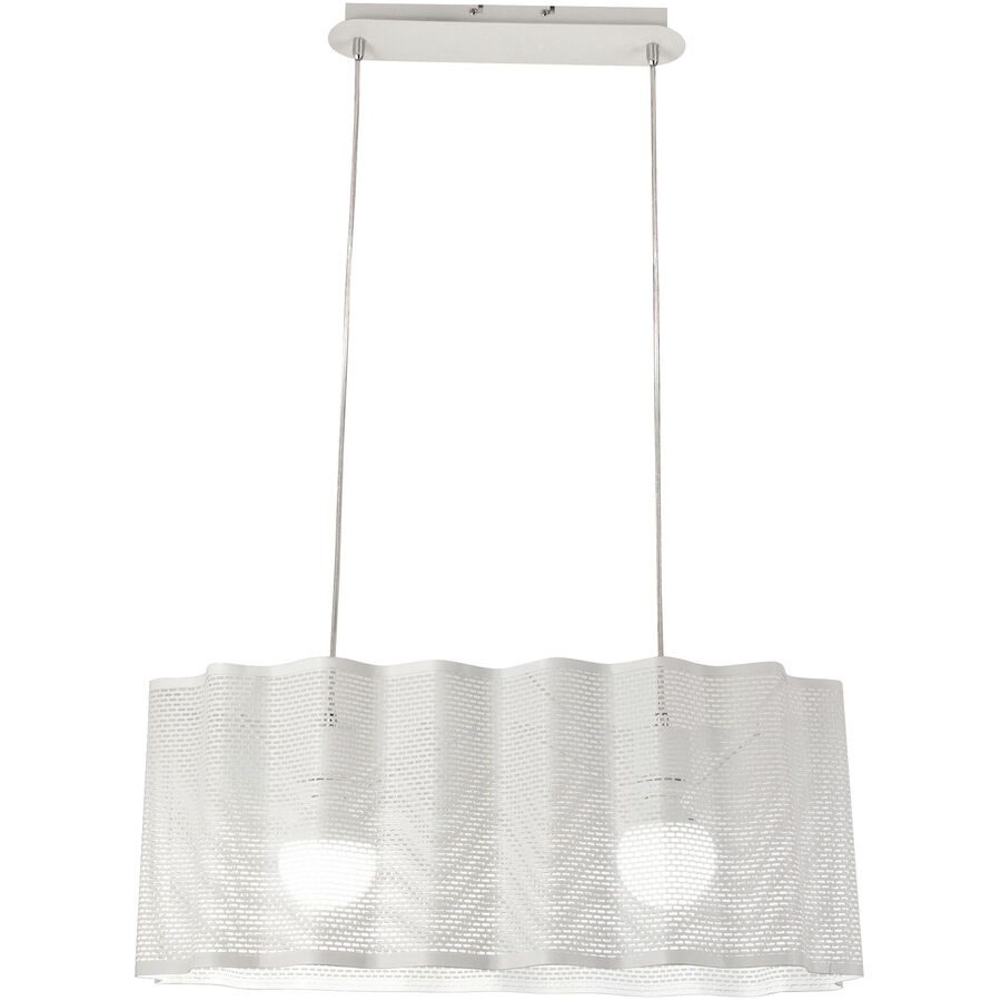 Pendellampe Gilbert Weiss Metall 30 cm 200 cm - Pendellampe