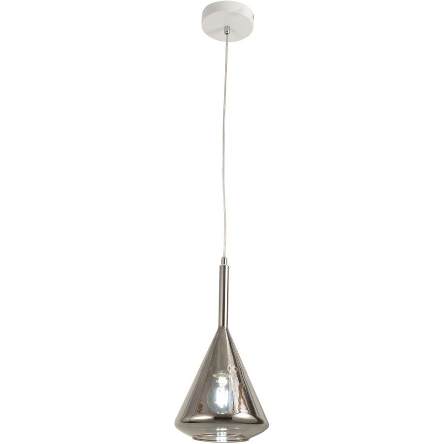 Pendellampe Tulisa Grau Glas/Metall 20 cm 200 cm - Material: Metall/Glas - Pendellampe