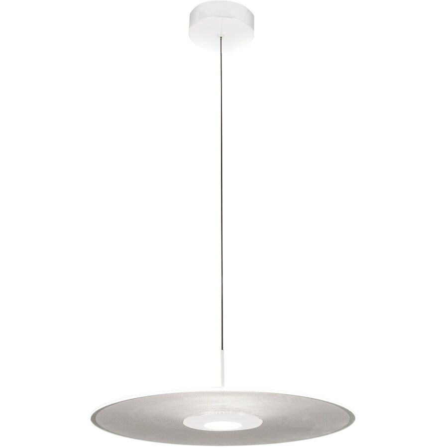 Pendellampe Azure Weiss 45 cm 200 cm - LED - Lichtfarbe: Warmweiss - Material: Metall/Acryl - Pendellampe- LED Energiesparlampe