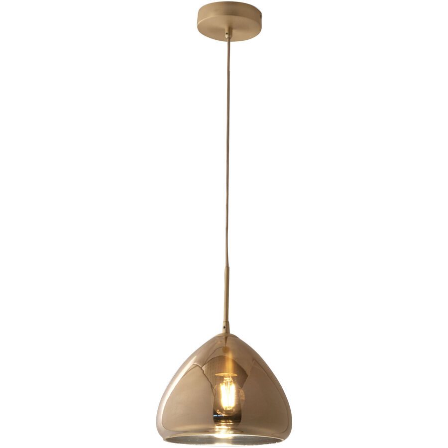 Pendellampe Ove Glas/Metall 24 cm 200 cm - Farbe: messing - Material: Metall/Glas - Pendellampe