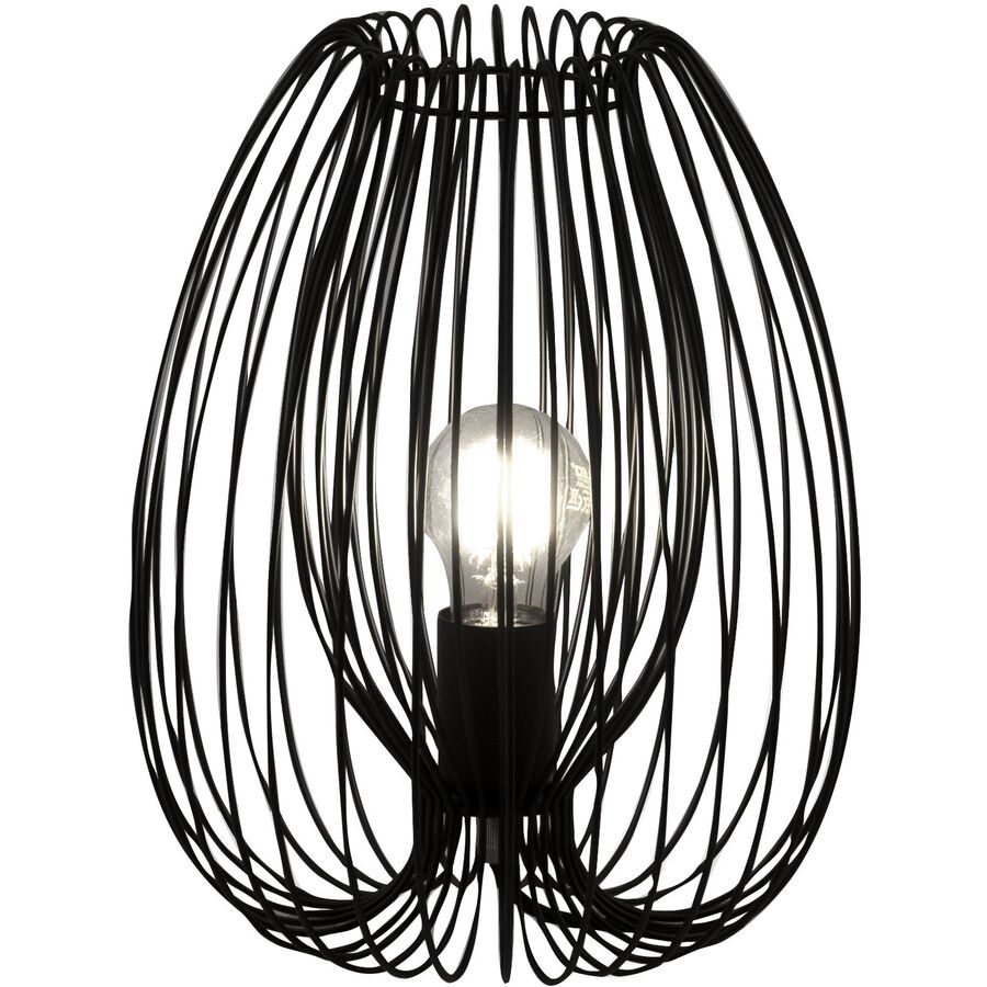 Tischlampe Aruna Schwarz Metall 25 cm 31 cm - Tischlampe