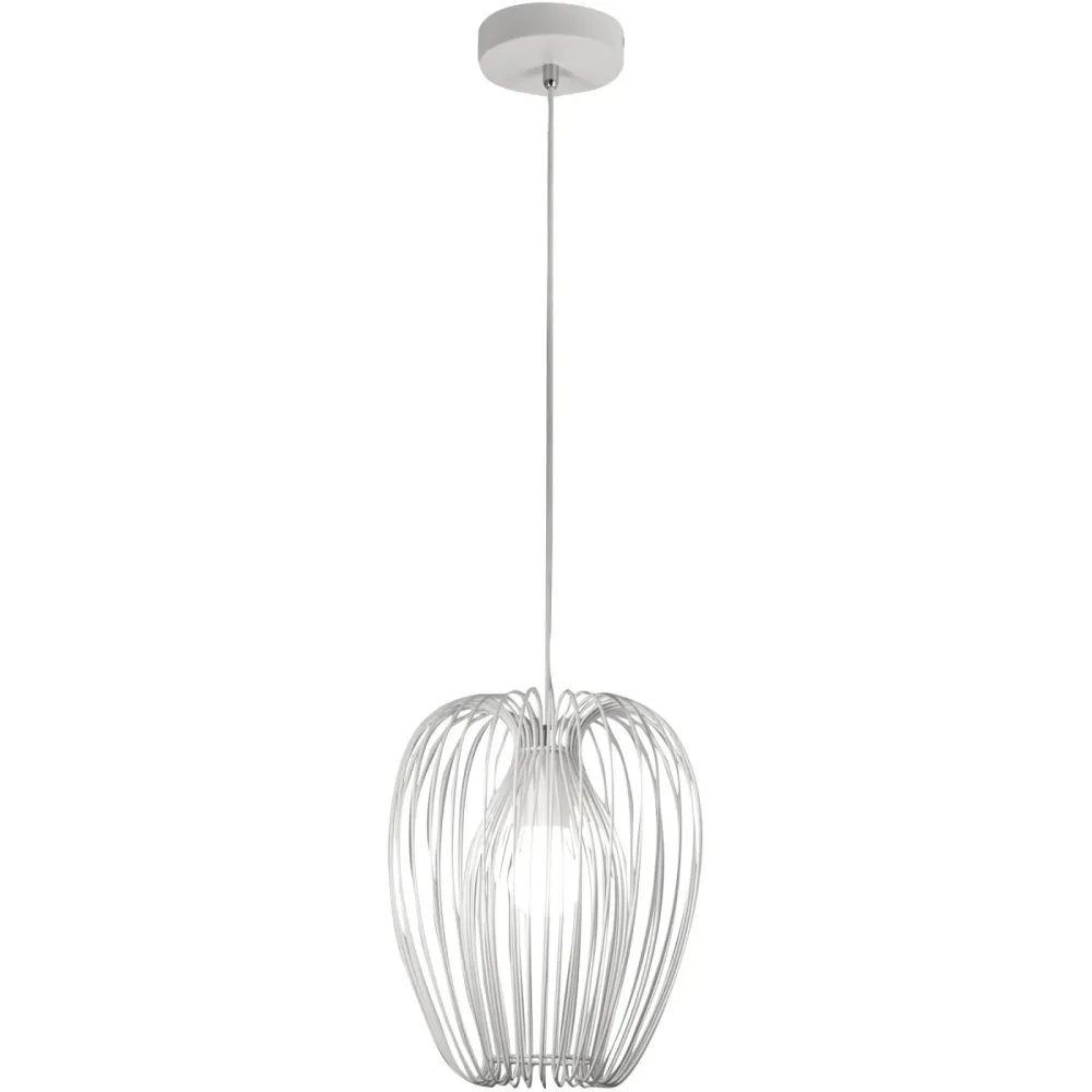 Pendellampe Aruna Weiss Metall 25 cm 200 cm - Pendellampe