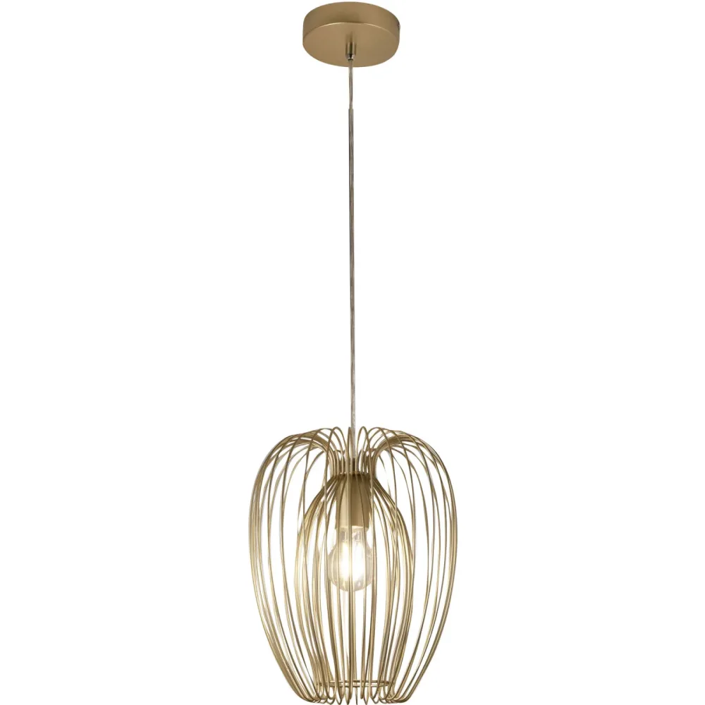 Pendellampe Aruna Gold Metall 25 cm 200 cm - Pendellampe