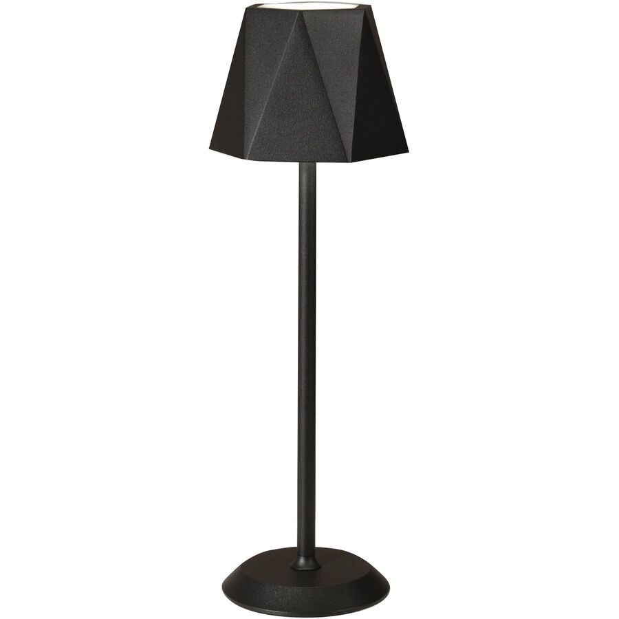 Tischlampe Keely Weiss Metall 38 cm - Farbe: schwarz - LED - Lichtfarbe: Warmweiss - Tischlampe- LED Energiesparlampe