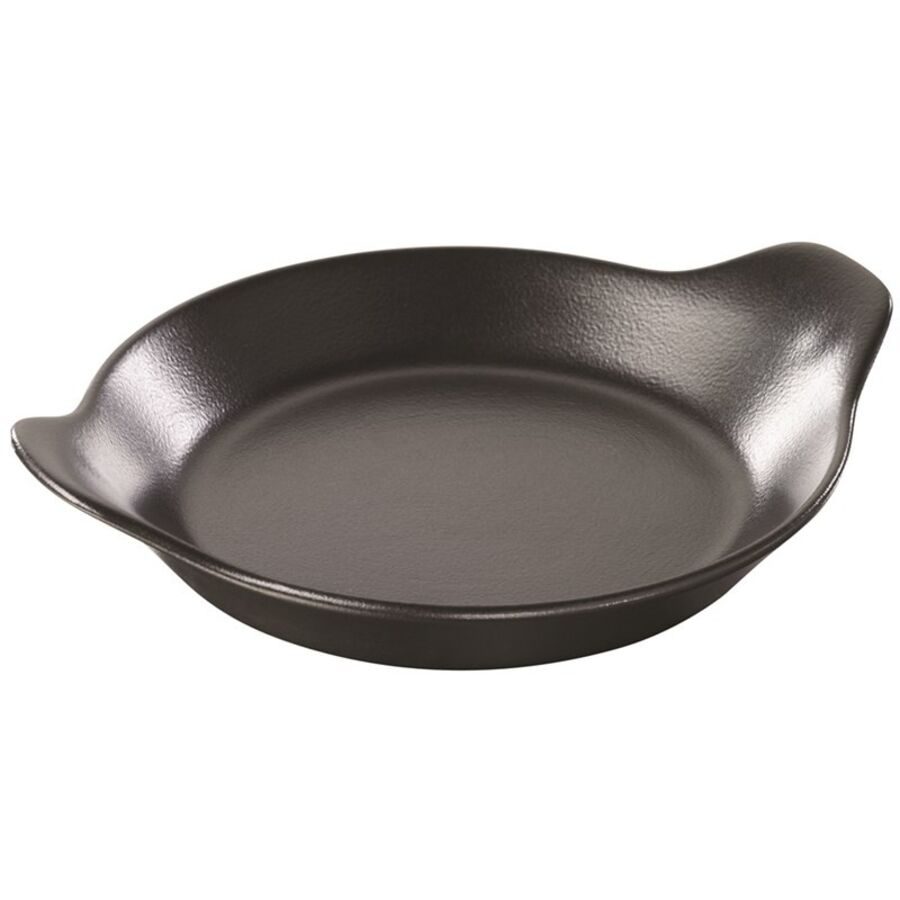 Eierpfanne Revol Schwarz Porzellan 18 cm 4.5 cm 18 cm - Farbe: schwarz matt - Eierpfanne