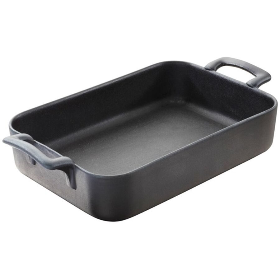 Auflaufform Revol Schwarz Porzellan 16 cm 4.5 cm - Farbe: schwarz matt - Auflaufform