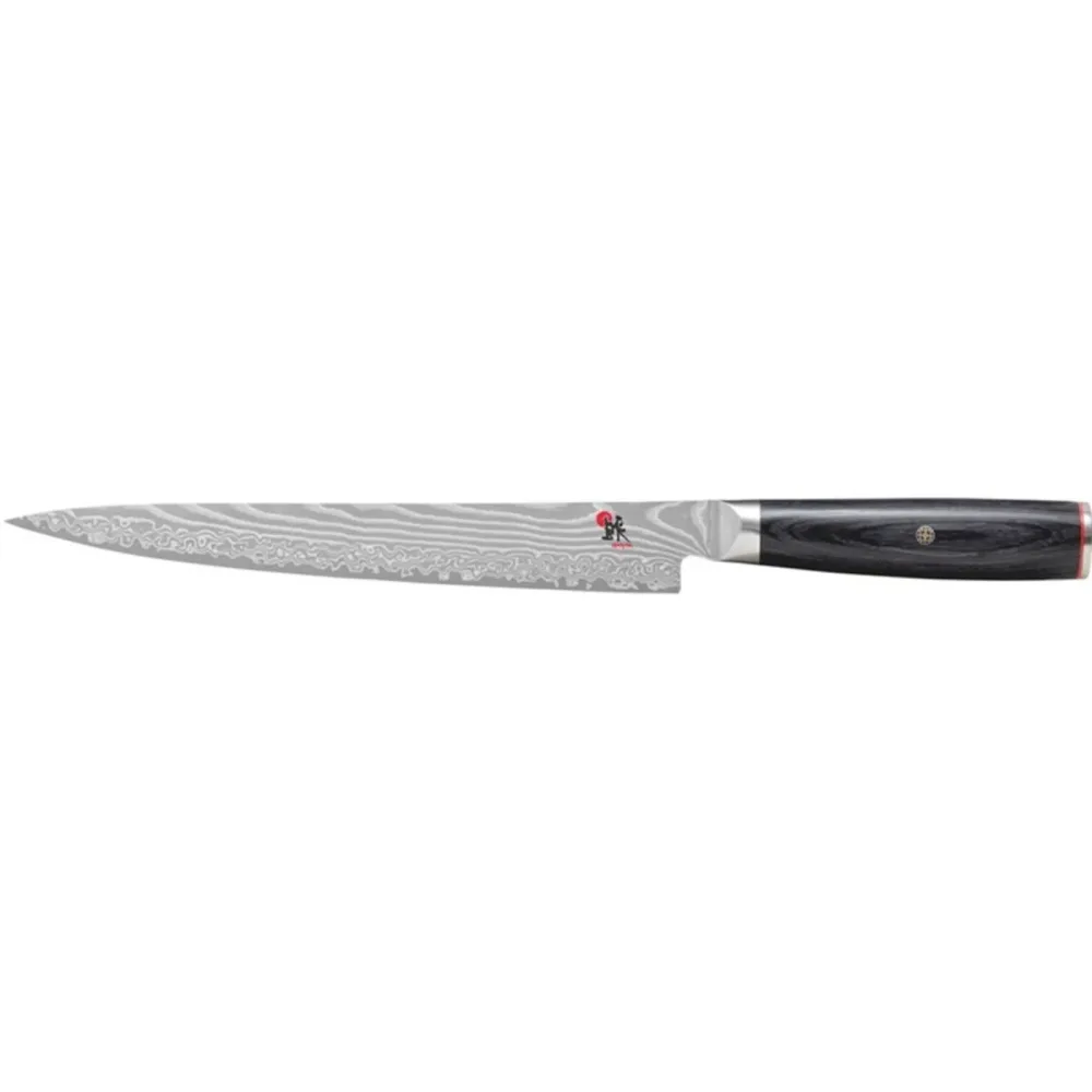 Tranchiermesser Miyabi Silber Edelstahl/Holz 42.5 cm 3.3 cm - Material: FC61 Stahl/Pakkaholz - Tranchiermesser