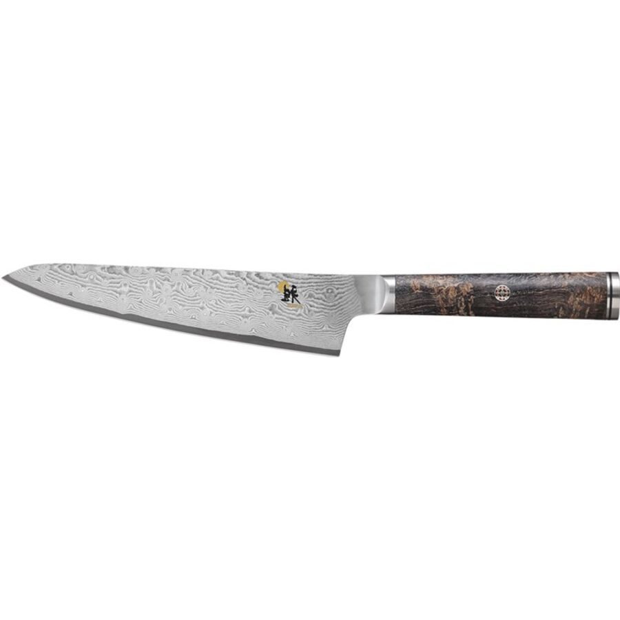 Gemüsemesser Miyabi Silber Stahl 23.5 cm 3.6 cm - Material: MC66-Pulverstahl / Schwarz-Ahorn - Gemüsemesser