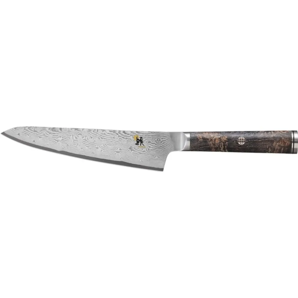 Gemüsemesser Miyabi Silber Stahl 23.5 cm 3.6 cm - Material: MC66-Pulverstahl / Schwarz-Ahorn - Gemüsemesser