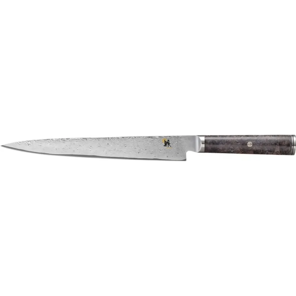 Tranchiermesser Miyabi Silber Stahl 38.1 cm 3.6 cm - Material: MC66-Pulverstahl / Schwarz-Ahorn - Tranchiermesser