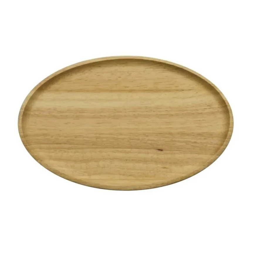 Tablett Continenta Braun Holz 23 cm 15.5 cm - Farbe: natur - Material: Gummibaum - Tablett