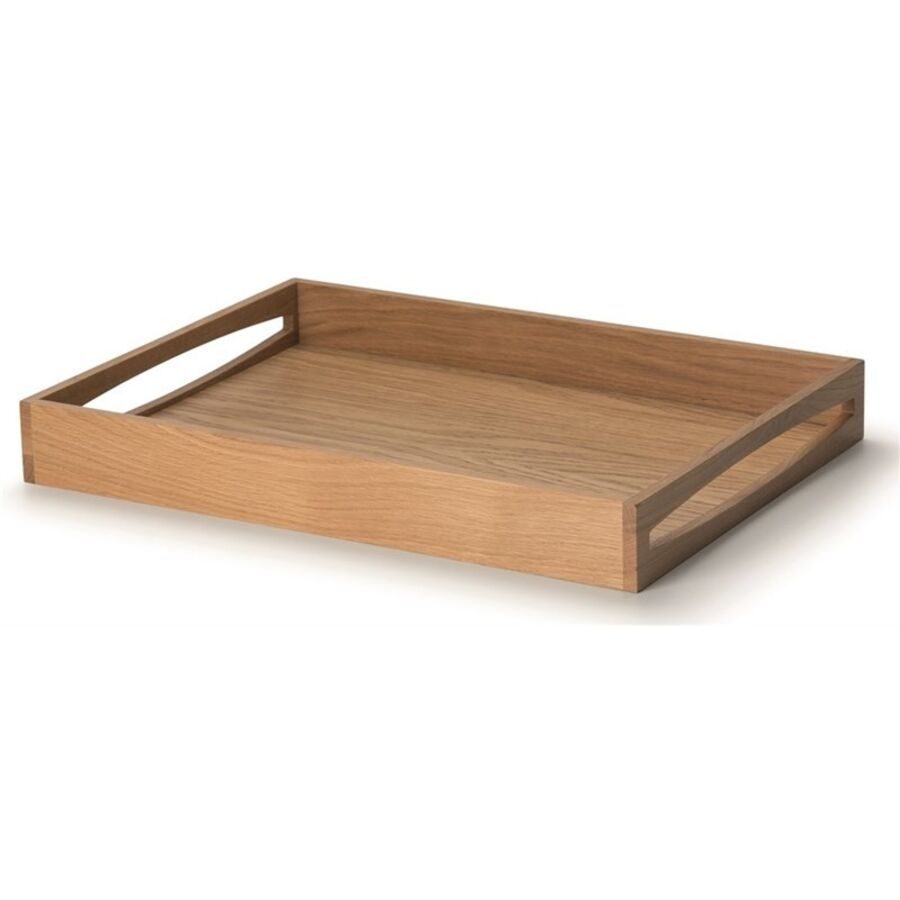 Tablett Continenta Braun Holz 35 cm 49 cm - Farbe: eiche - Tablett