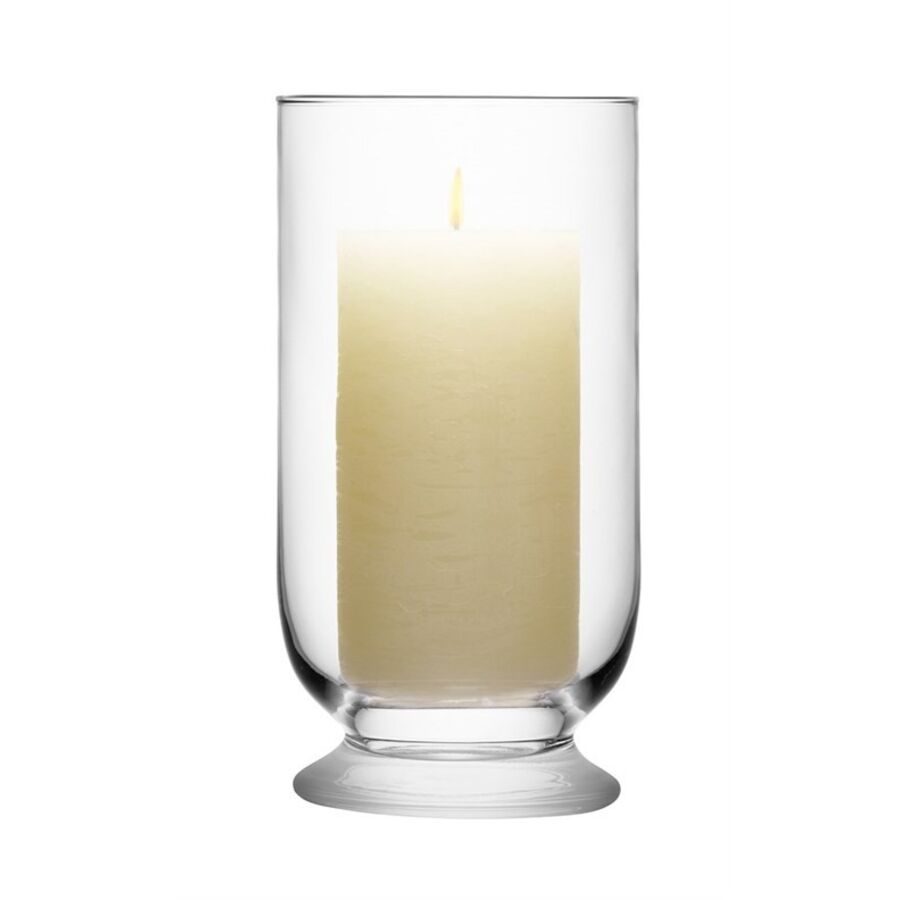 LSA International Laterne Terrace Transparent Glas 23 cm - Farbe: glasklar - Laterne
