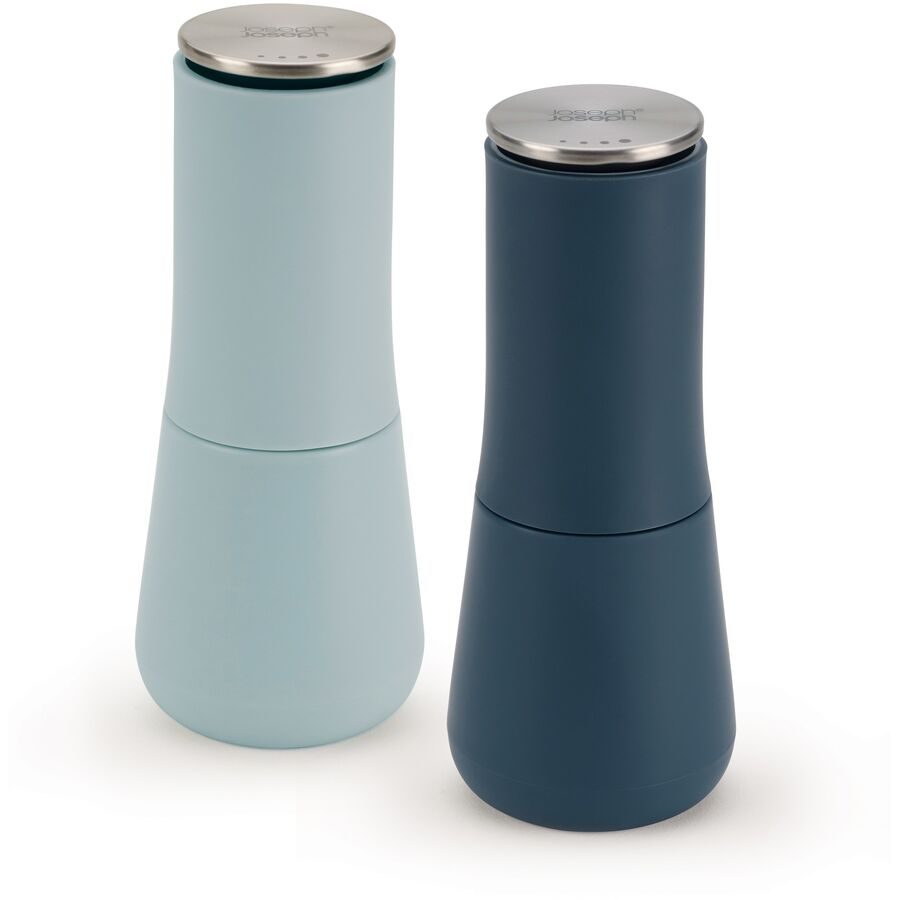 Diverse Salz- und Pfeffermühlen-Set Milltop Blau Edelstahl/Polyethylen 7 cm 16.9 cm 7 cm - Material: Edelstahl/Polypropylen - Salz- und