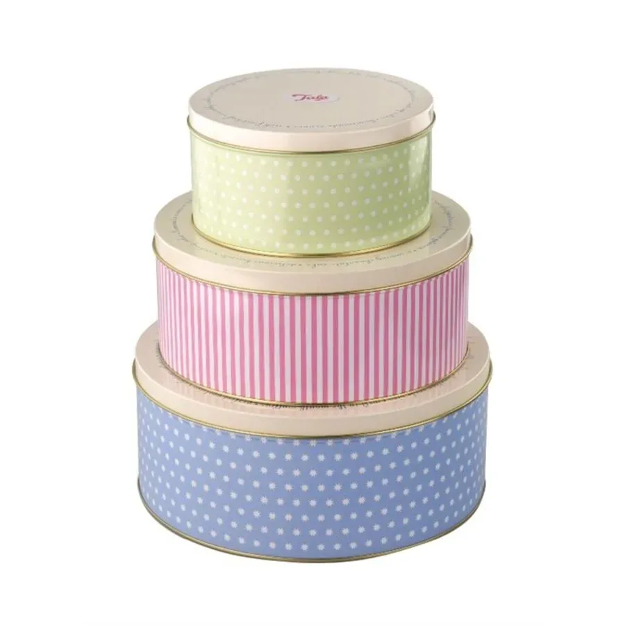 3 Set Guetzli-Dosen D25.5/22/17cm