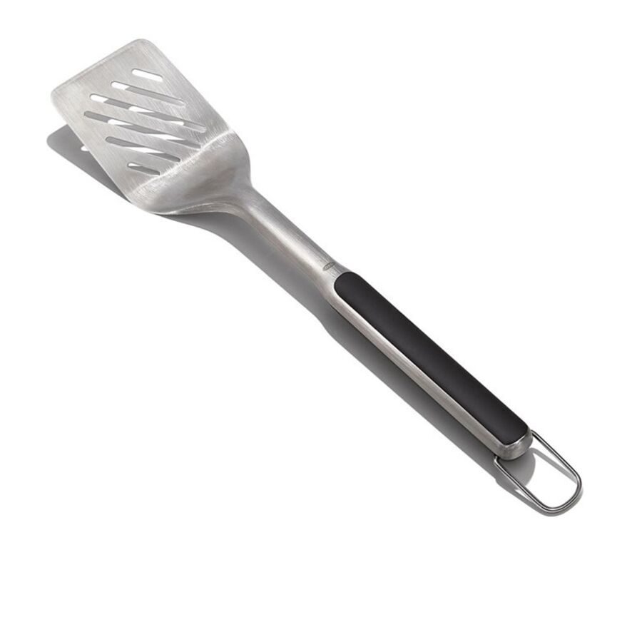 Pfannenwender Oxo Schwarz/Silber Edelstahl/Polyethylen 3.7 cm - Material: Edelstahl/Polypropylen - Pfannenwender