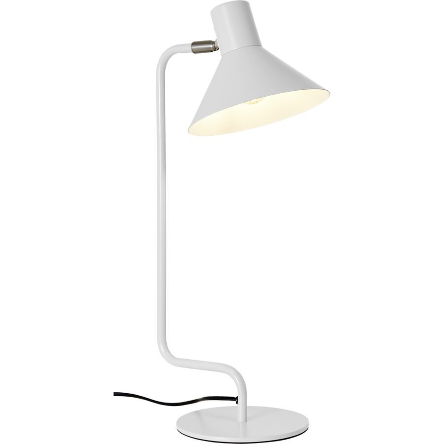 Tischlampe Fiona Weiss Metall 18 cm 50 cm - Tischlampe