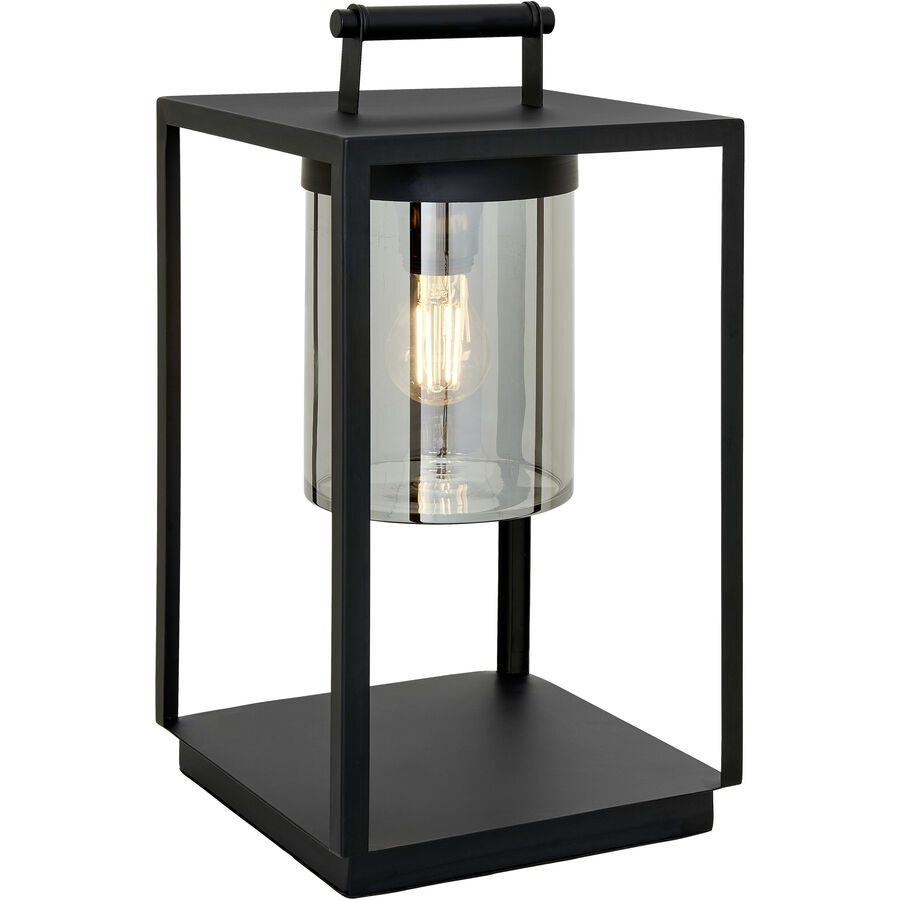 Aussenlampe Benne Schwarz Glas/Metall 24 cm 45 cm - Material: Metall/Glas - Aussenlampe