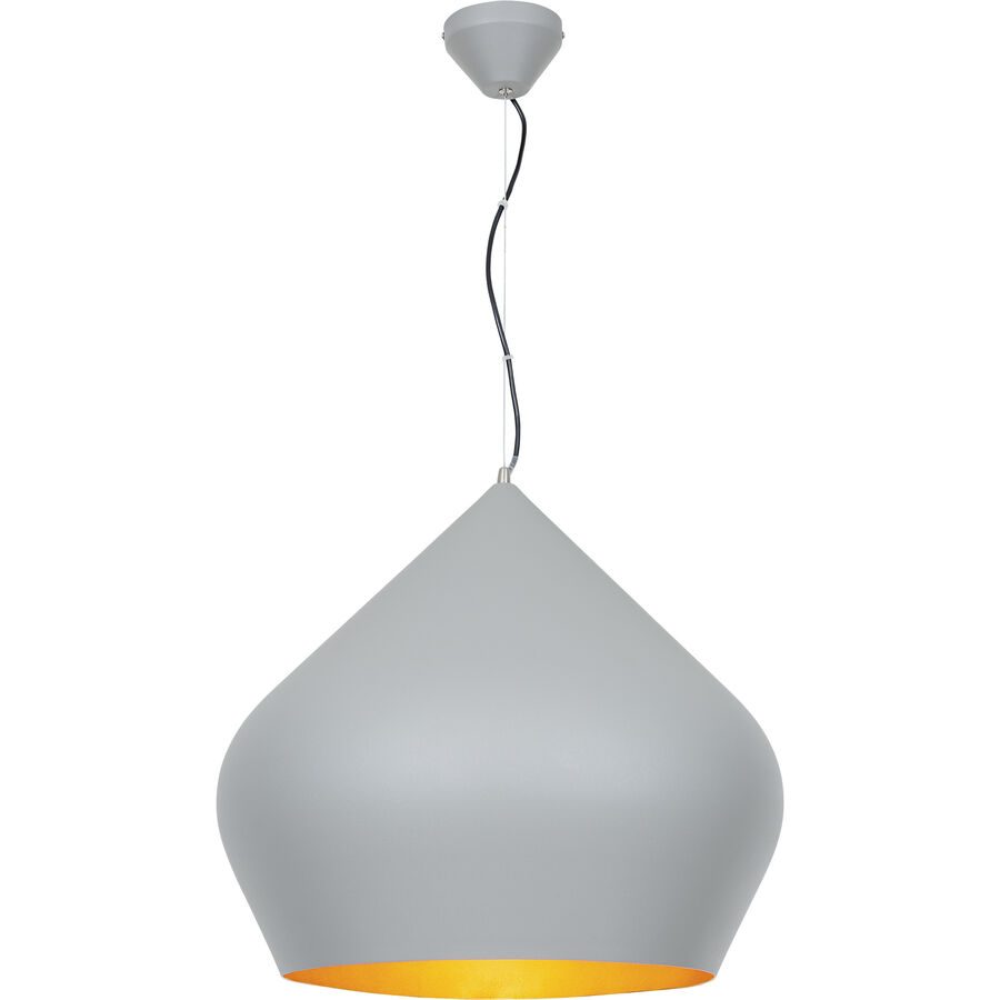 Pendellampe Bemie Grau Metall 52 cm 150 cm - Pendellampe