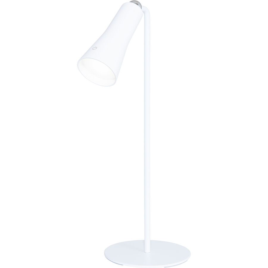 Tischlampe Banten Weiss Kunststoff/Metall 12 cm 14 cm - LED - Lichtfarbe: Helles Neutralweiss - Material: Metall/Kunststoff - Tischlampe- LED