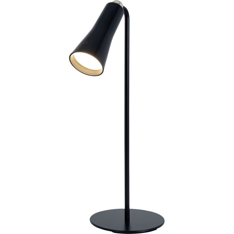 Tischlampe Banten Schwarz Kunststoff/Metall 12 cm 14 cm - LED - Lichtfarbe: Helles Neutralweiss - Material: Metall/Kunststoff - Tischlampe- LED