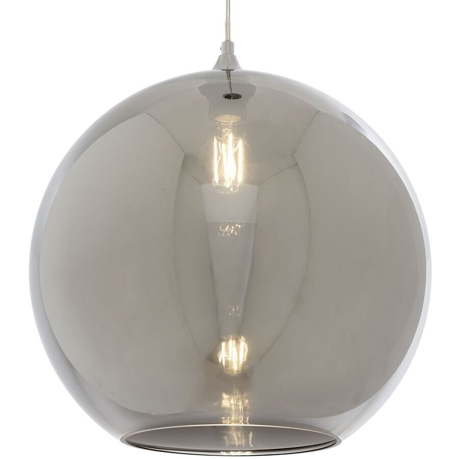 Pendellampe Roseau Silber Glas 30 cm 130 cm - Pendellampe