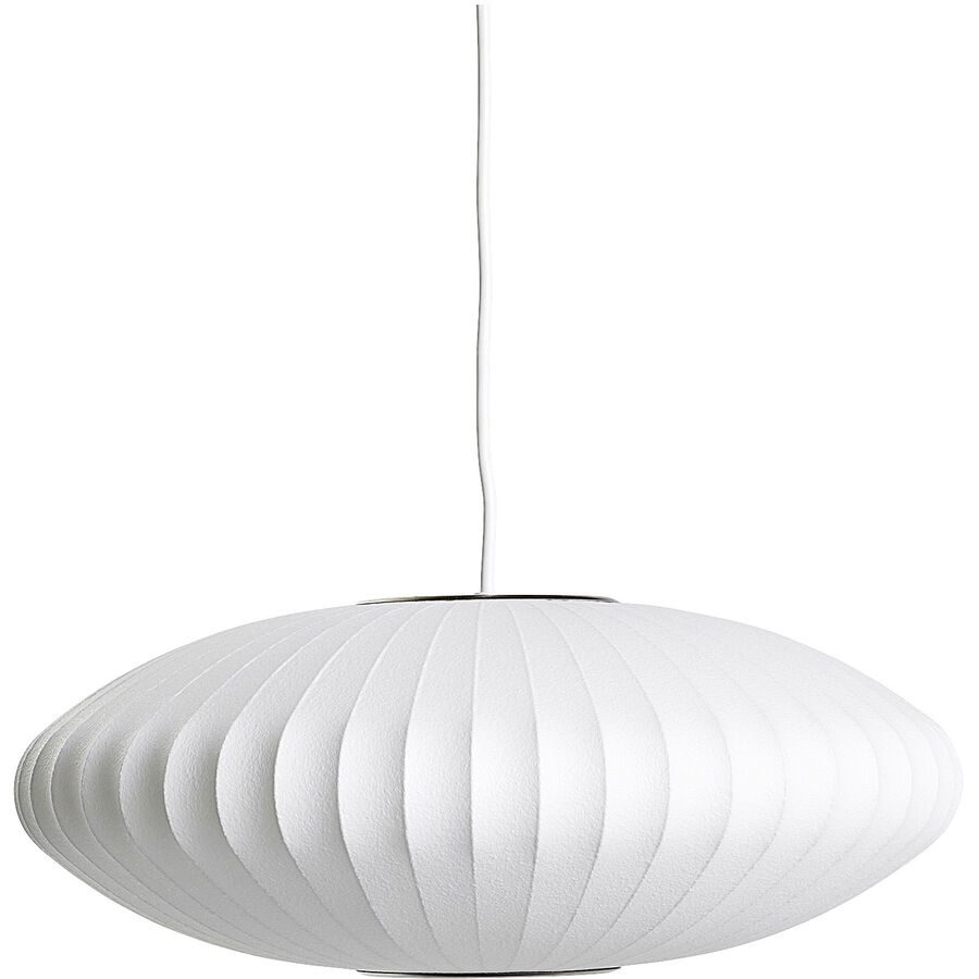 Designer-Pendellampe HAY Nelson Saucer E27 D 45 cm - Farbe: offwhite - Material: Polymer - Designer-Pendellampe