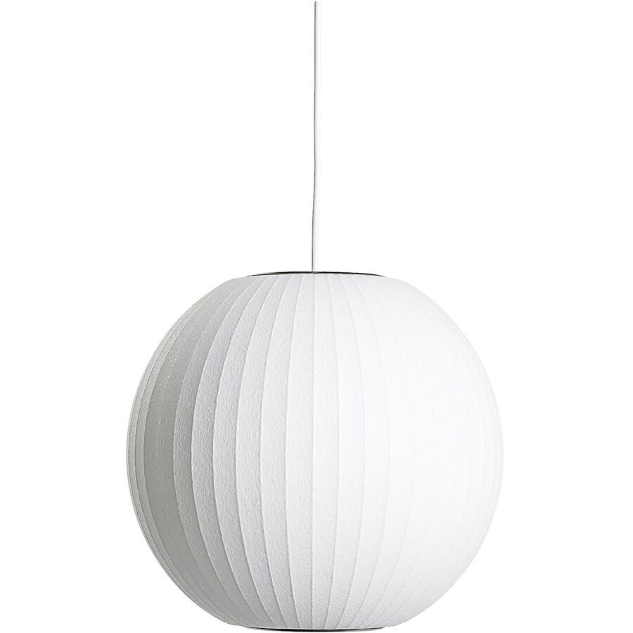 Designer-Pendellampe HAY Nelson Ball E27 D 32 cm - Farbe: offwhite - Material: Polymer - Designer-Pendellampe