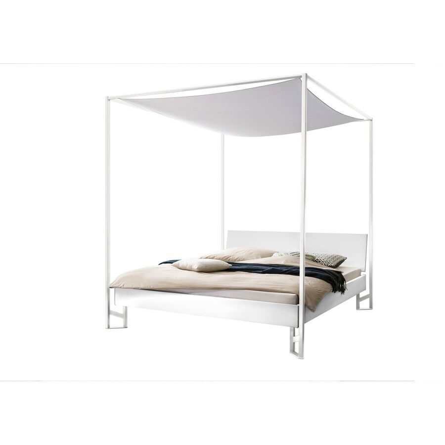 Hasena Himmelbett Mures Weiss MDF 160 x 200 cm - Himmelbett