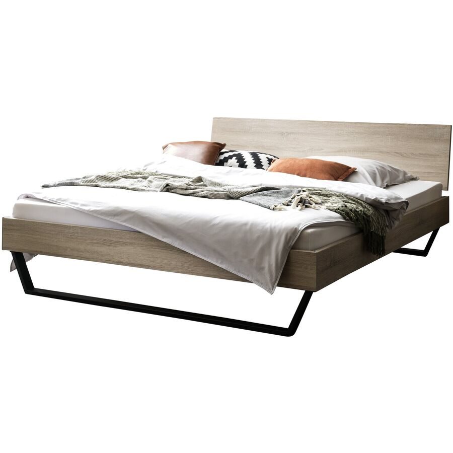 Hasena Bett Ingo Braun MDF 160 x 200 cm - Farbe: Eiche sägerau - Bett