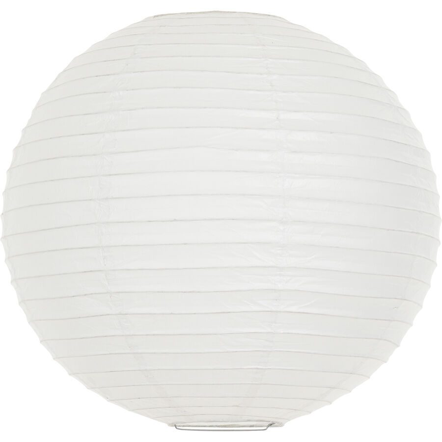 Pendellampe Rice Weiss Papier 40 cm 40 cm - Material: Reispapier - Pendellampe
