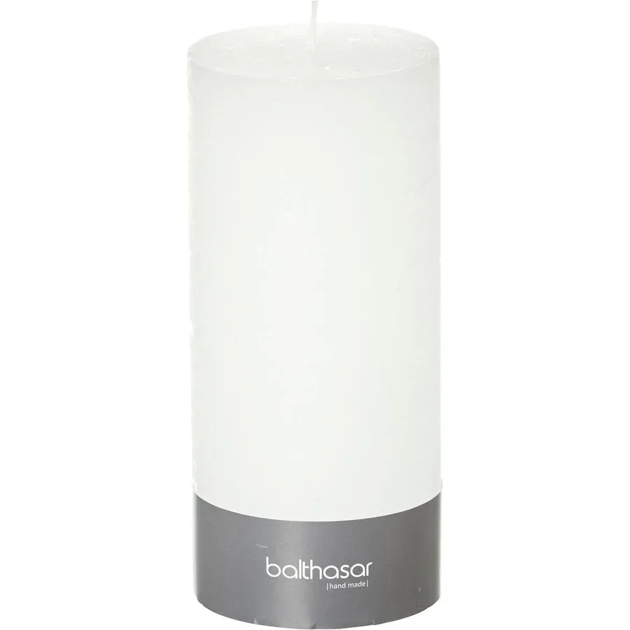 Balthasar - Zylinderkerze, 90X200MM, Weiss