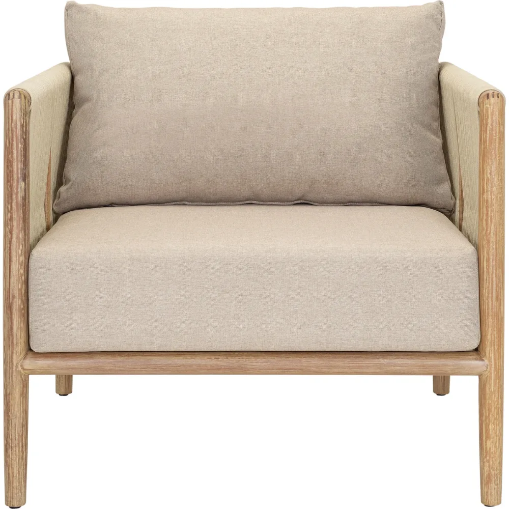 Loungesessel Positano crème Eukalyptus T 84 cm - Loungesessel