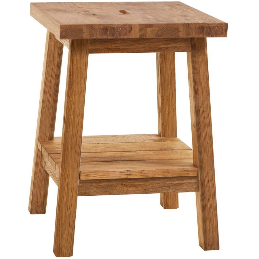 Hasena Nachttisch Noma Weiss Holz 48 cm - Material: Eiche - Nachttisch