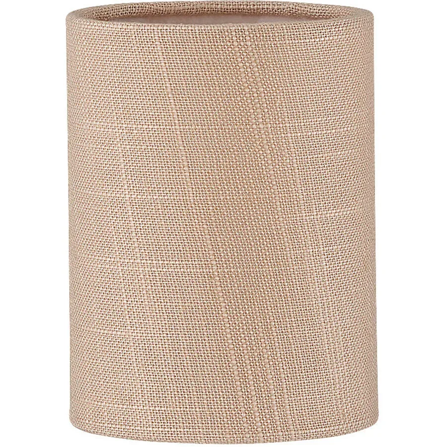 Lampenschirm Nero M6 Rosa Leinen 9 cm 11 cm - Farbe: rosé - Lampenschirm