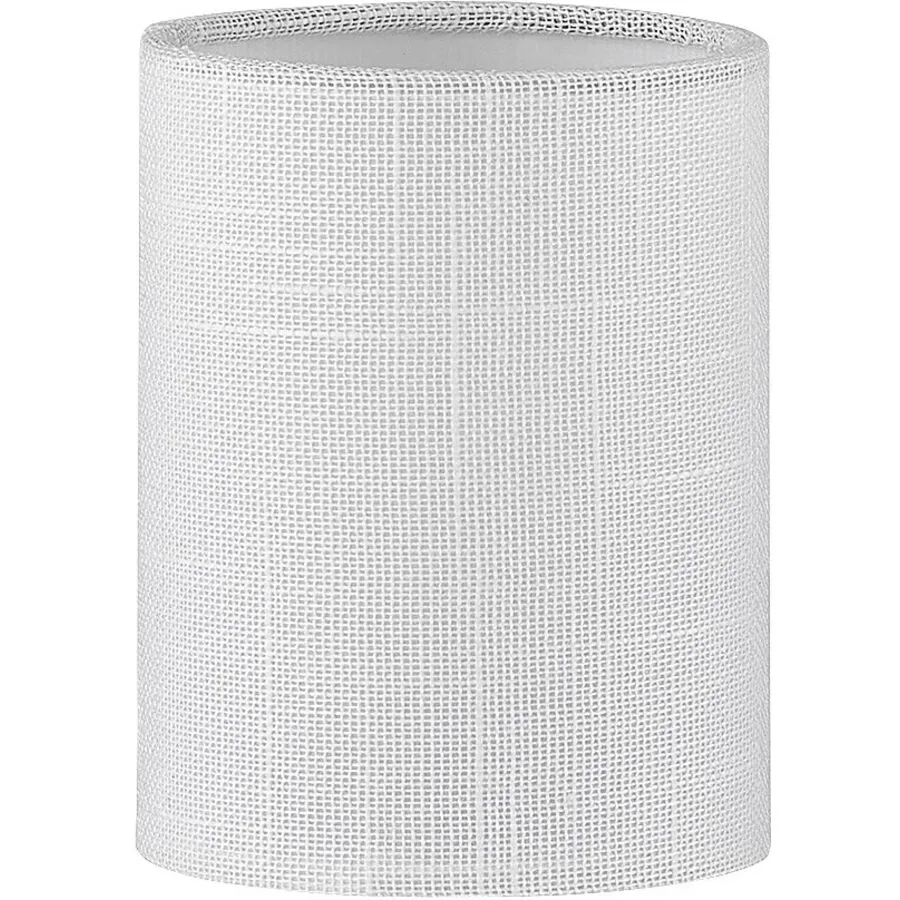 Lampenschirm Nero M6 Weiss Leinen 9 cm 11 cm - Lampenschirm