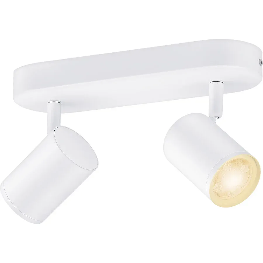 Spot WiZ Weiss Kunststoff 25 cm 12.3 cm - LED - Lichtfarbe: Extra warmweiss - Helles Neutralweiss - Material: Plastik - Spot- LED Energiesparlampe