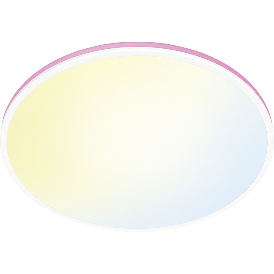 Deckenlampe WiZ Weiss Kunststoff 4 cm 40 cm - LED - Lichtfarbe: Extra warmweiss - Helles Neutralweiss - Material: Plastik - Deckenlampe- LED