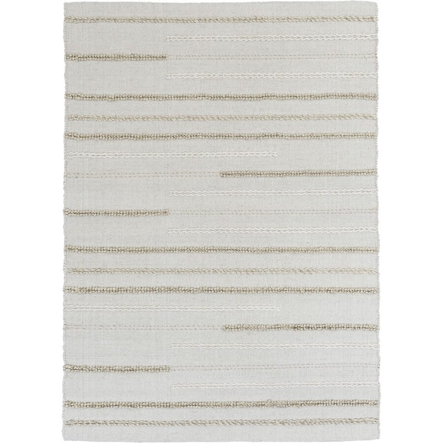 Teppich Nevana Beige Wolle 200 cm 290 cm - Farbe: creme - Teppich