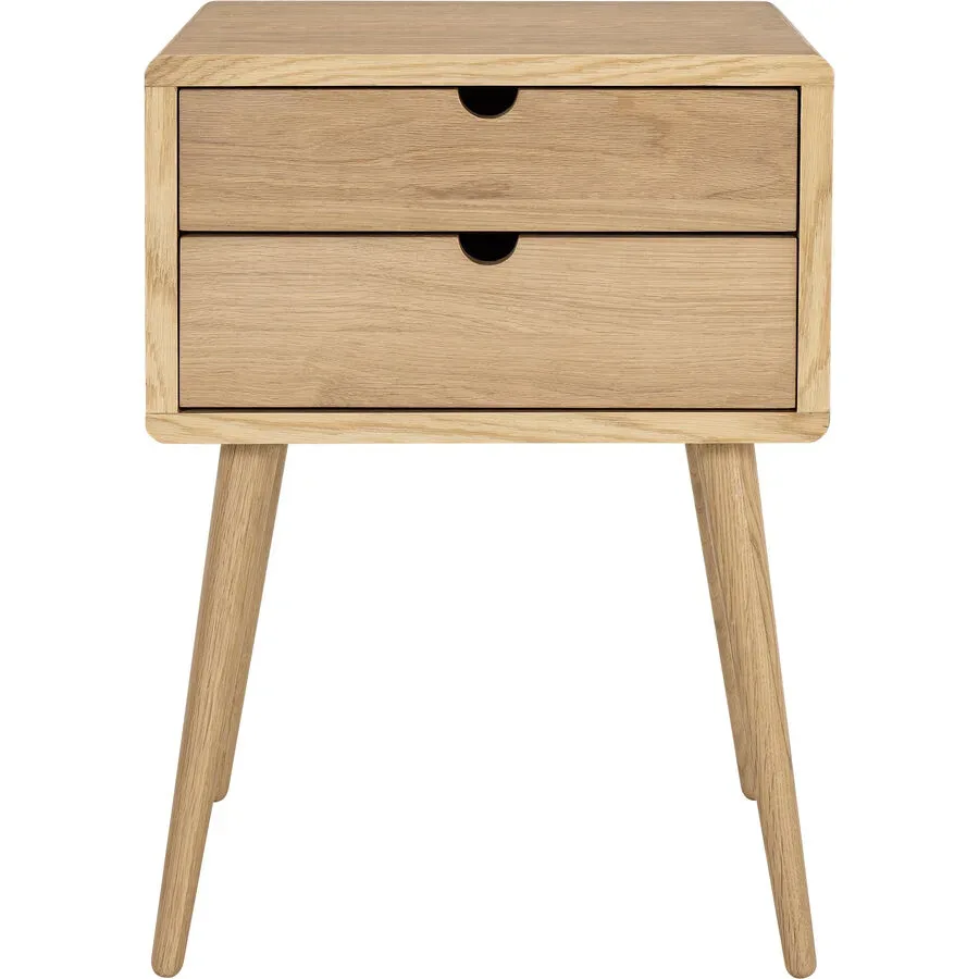 Nachttisch Anni Braun Holz 40 cm - Farbe: eiche - Nachttisch