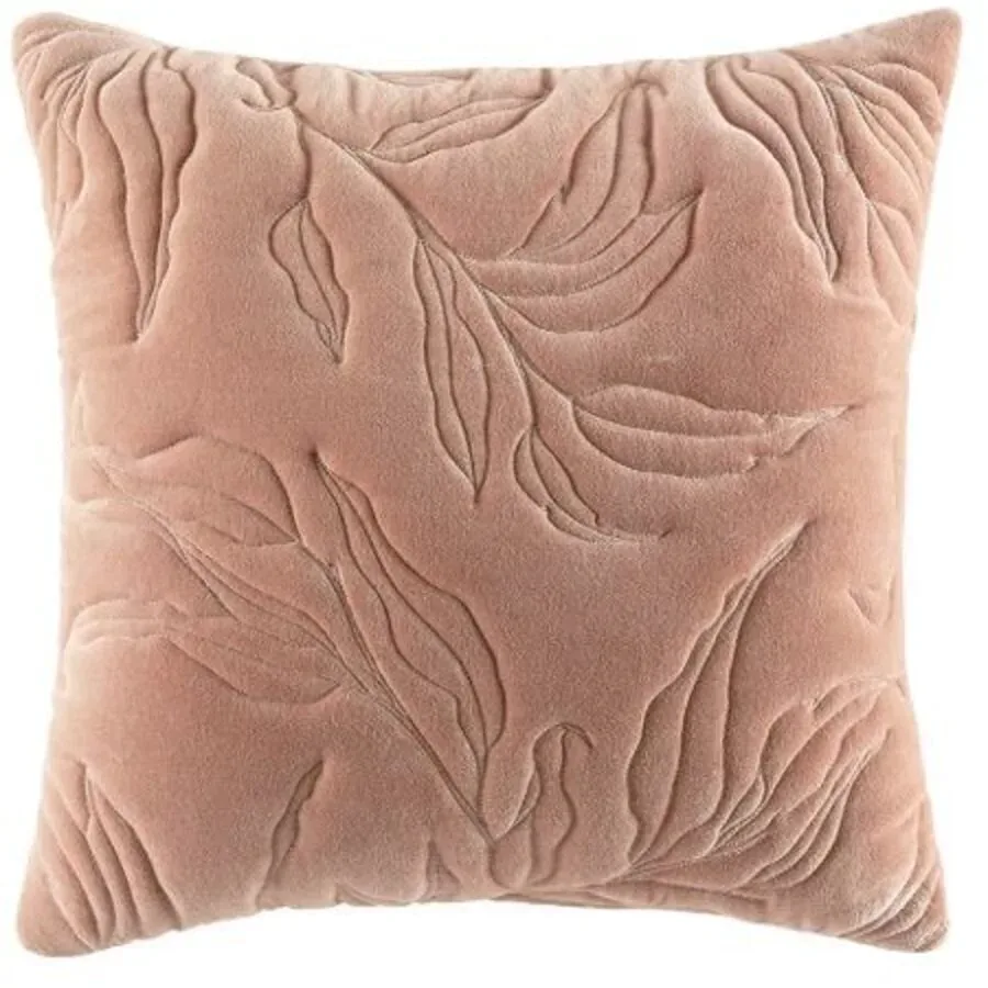 KAS Zierkissenbezug Lara Blush Rosa Baumwolle 50 cm 50 cm - Zierkissenbezug